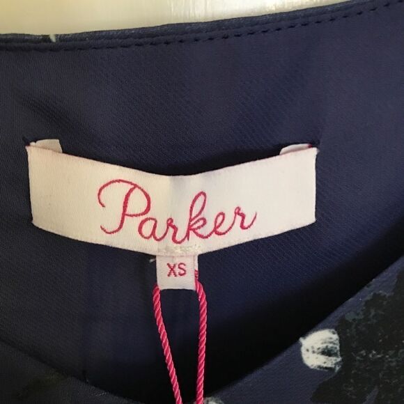 Parker Floral Ruffled Hi Low Midi V-Neck Dress - Picture 7 of 11